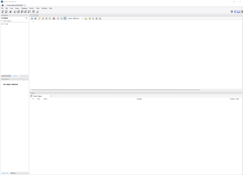 Simple user interface of MySQL where you can write SQL queries